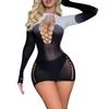 Women Breastless Bodystocking Crotchless Bold Sex Lingerie Erotic Babydoll Tights Open Bra Porn Desire Underwear