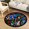 Bedroom Kids Play Floor Carpet Door Mat Modern Living Room Carpet Notre Dame Church Painted Round Room Carpet Chair Mat