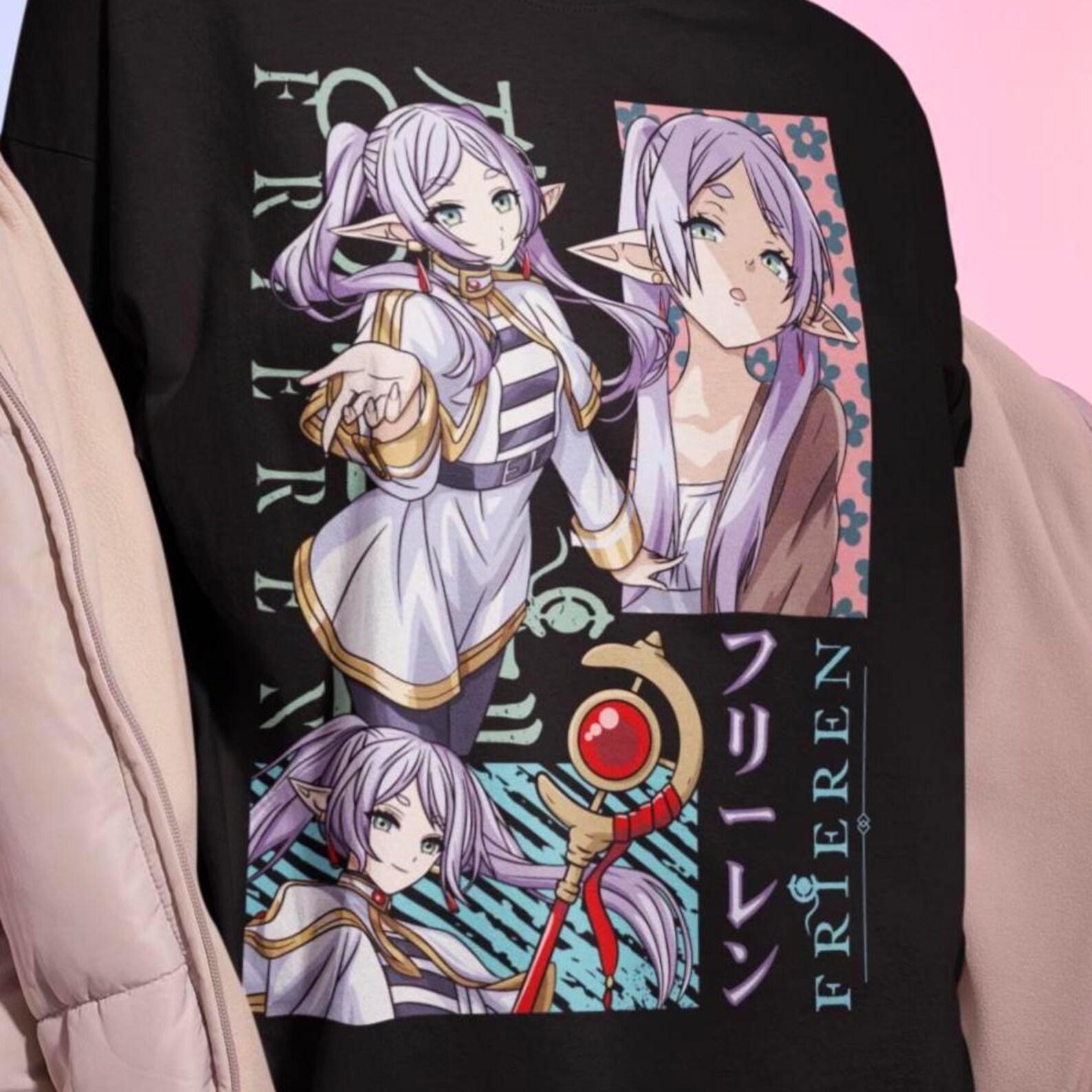 Frieren Tshirt - Sousou No Frieren Shirt,Anime Tee,Manga Sweatshirt,Himmel,Mimic,Fern,Stark 2XL
