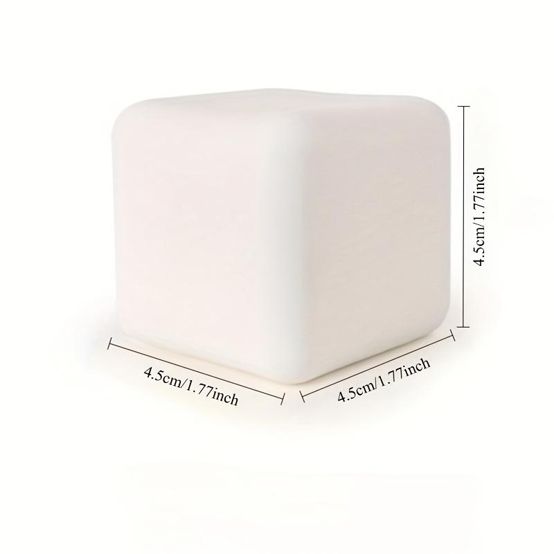 1pc Squeeze Toy - Soft, Slow-Rebound Tofu Cubes, Pure White Handmade Relaxation Toy, Ideal for Ages 3+ - Perfect Gift for Creative Birthday Parties