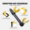Strut Spring Compressor Set, Macpherson Strut Spring Compressor Kit, Interchangeable Fork Strut Coil Extractor Remover Tool, with Yellow Protective
