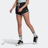 Adidas Originals Trefoil Contrast Trim Logo Drawstring Shorts Women Shorts Black HK5087