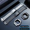DW5600 Retro Stainless Steel Strap Case Mod Kit For Casio DW-5600E GW-M5610 GWB-5600 Men Vintage Paisley Bezel Band Silver Black