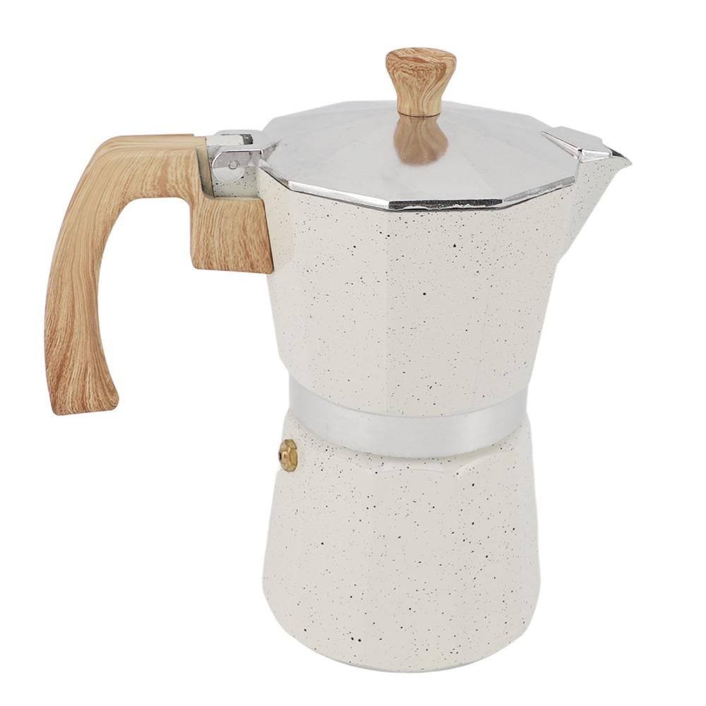 300ml Capacity Moka Pot Coffee Maker 6 Cups Capacity Aluminum Coffee Pot Kitchen Use