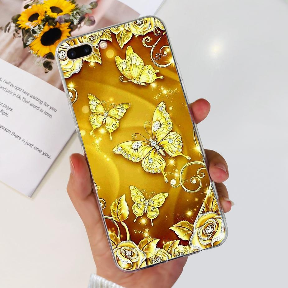 For IPhone 7 Plus Case iPhone8 Plus Fashion Painted Cover Clear Silicone Phone Case For iPhone 8 iPhone7 Plus Soft Fundas Bumper