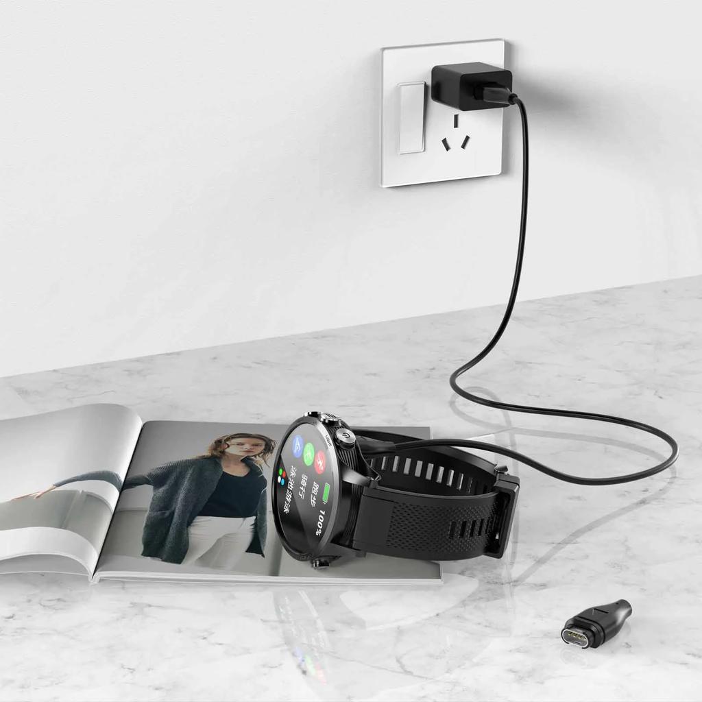 100cm USBCharging Cable For Garmin Instinct/Venu 2/Vivoactive 4 4S 3/Fenix 6 7/Forerunner 55/Quatix 6/D2 Air/Vivomove 3 Charger