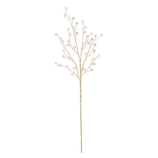Winter-Themenparty-Dekoration Künstliche Kristall-Weihnachtsbaum-Stecker mit biegsamem Draht, Acryl-Perlen-Spray Bastelbedarf für Ornamente Feiertage