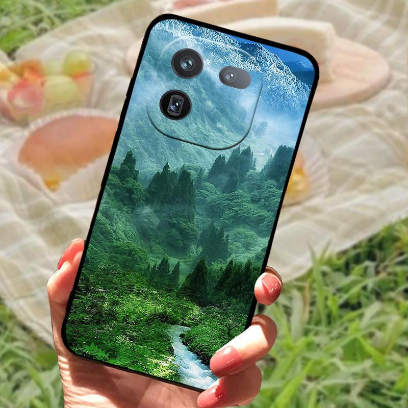 For Vivo IQOO 12 Pro Case Soft Marble Black Silicone Phone Back Cover For Vivo IQOO 12 Pro Case Cover IQOO12 Pro Coque Funda