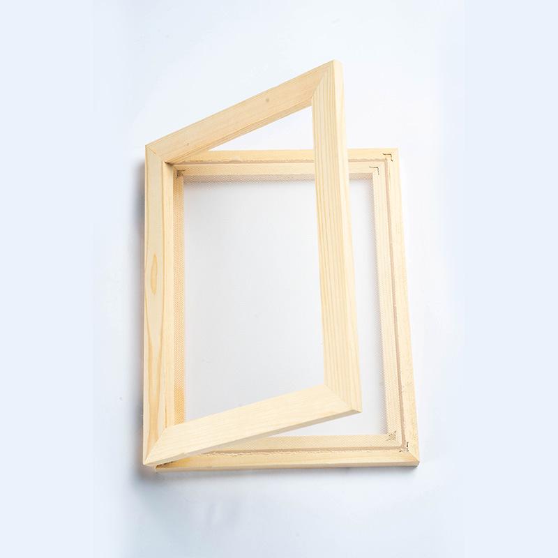 Old-Style Wooden Double-Layer Papermaking Frame for DIY Kids' Crafts and Art Projects