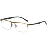 1/3PCS Metal Half-frame High-definition Reading Glasses Unisex Retro Square Business Eyeglasses Literary Style Luxury +1.0 To +4.0