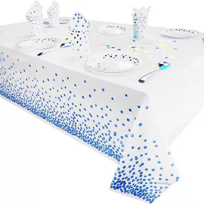 Thickened Disposable Polka Dot Party Tablecloth