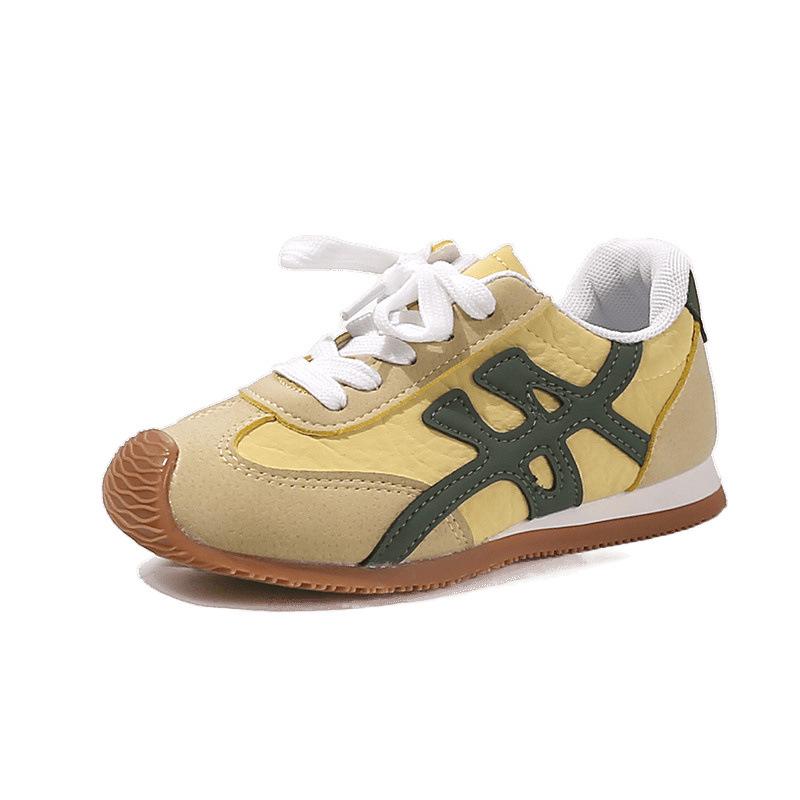 2025 Autumn New Children's Sports Shoes Trendy Shoes Medium and Old Children's Retro Running Shoes Boys and Girls Students Casual Shoes