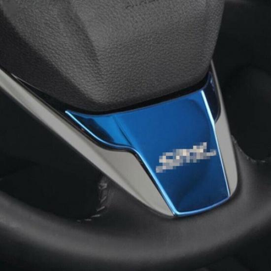For Honda CR-V CRV 2017- Blue Inner Steering Wheel Decorative Cover Trim