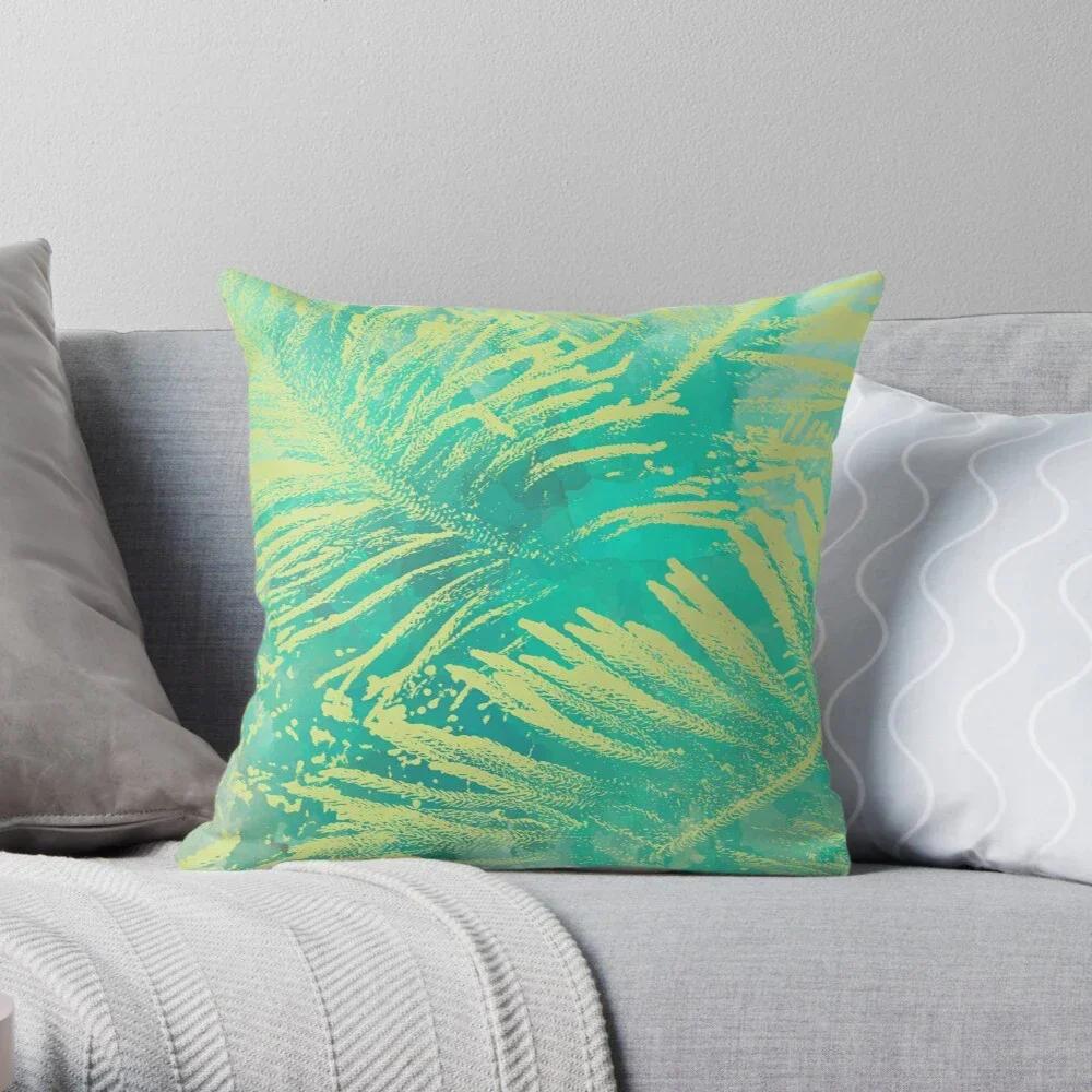 

Декоративная наволочка для подушки для дома с зелеными растениями, наволочки для подушек, современная наволочка для подушки для гостиной, дивана, дома, кровати, плюш 66x66cm