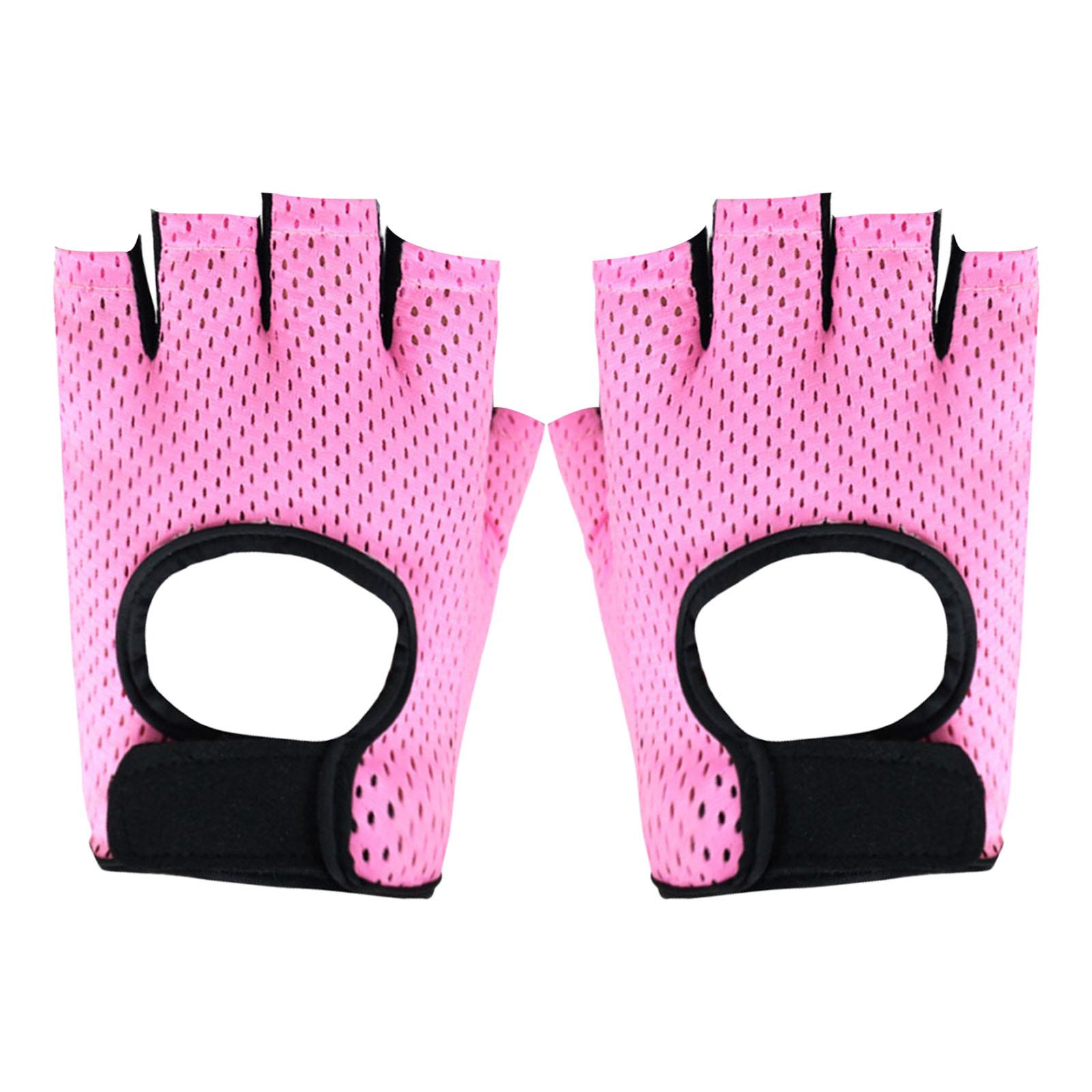 

Фитнес-перчатки для мужчин и женщин Нескользящие силиконовые Дышащие тренировочные перчатки для тяжелой атлетики и велоспорта XL розовый