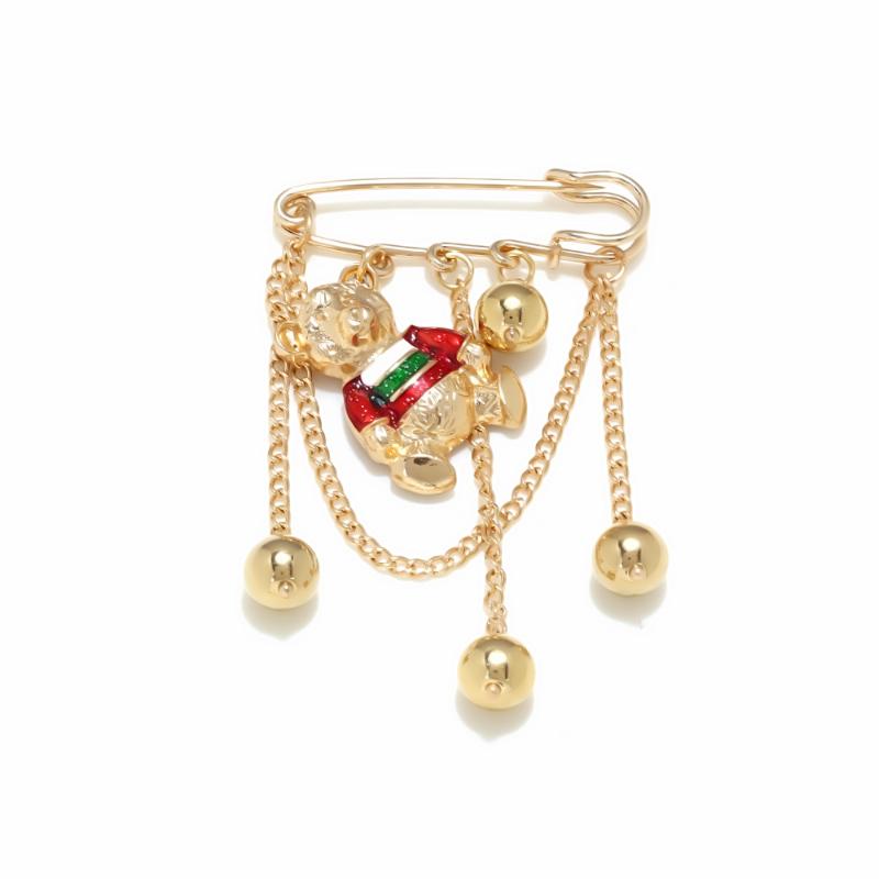 Ozean-Element Brosche für Damen Quasten-Kette Mit Stilvollem Erdbeer-Herz-Design Für Mode