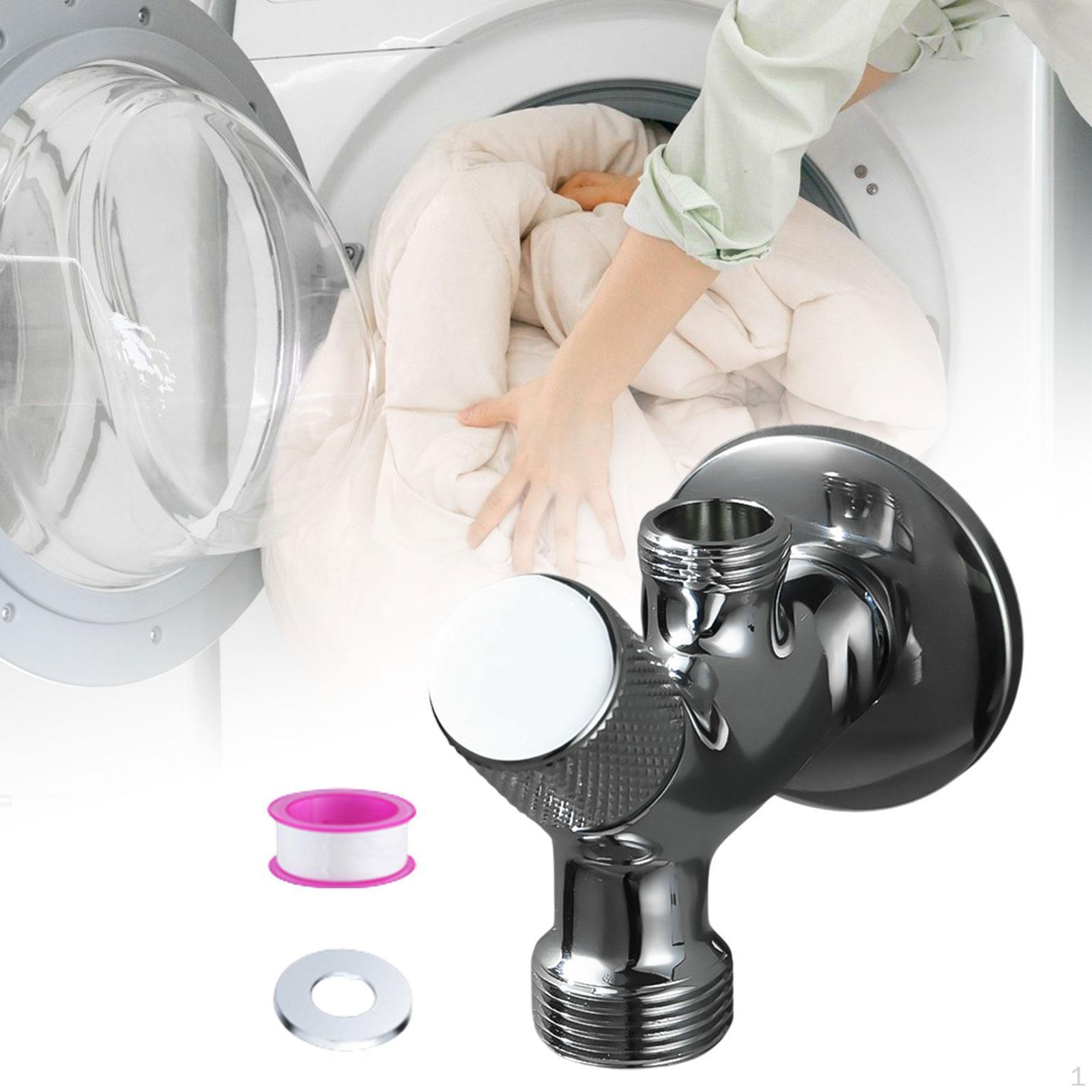 

Угловой клапан для стиральной машины, кран для посудомоечной машины, соединитель для шланга, прочный, двойной 4 point thread