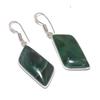 Natural Moss Agate Gemstone 925 Sterling Silver Jewelry Earring 1.97" AE-12339