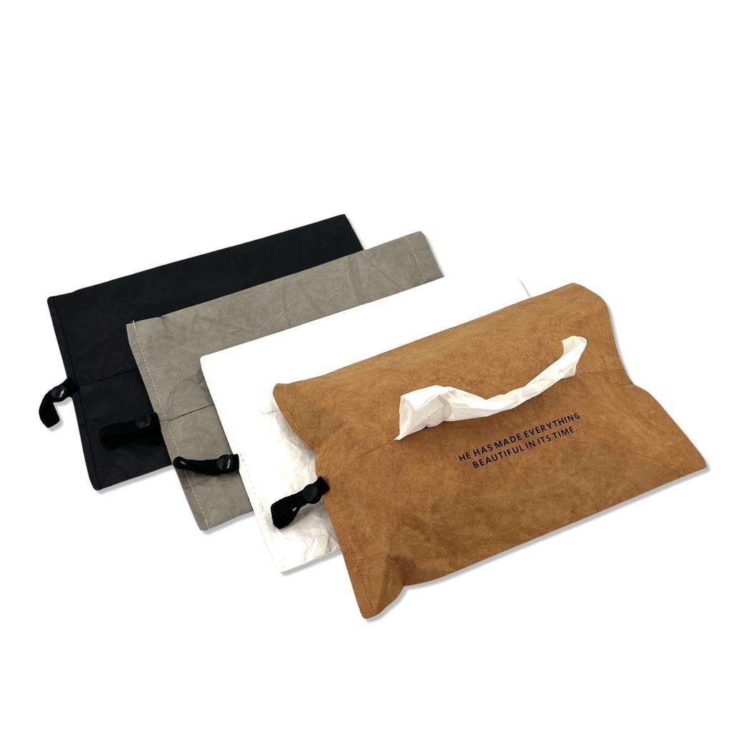 Lightweight Tissue Case/Cover, Hanging, Camping, Tyvek, Stylish Paper Towel Case (White)