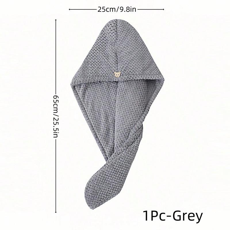 Super absorpční rychleschnoucí ručník na vlasy z korálového fleecu pro ženy