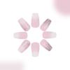 Square Press On Nail French Tip Fake Nails Glues On Nail Glitter Artificial Nails