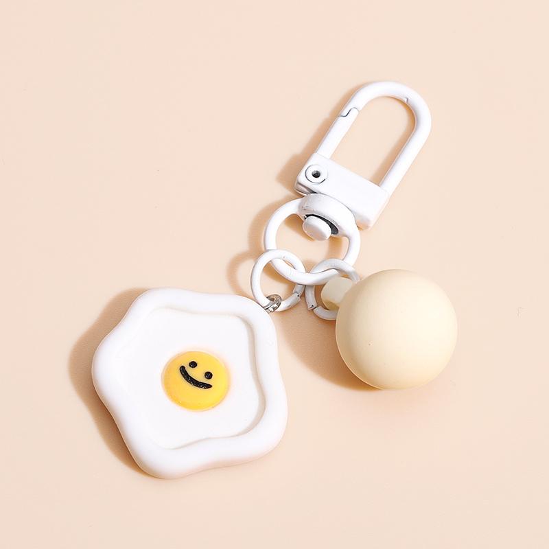 Keychain Set Candy Keyrings Chain Gitfs girls Colorful Decorative Pendant Resin Key Holder Heart Ring DIY Jewelry Accessories