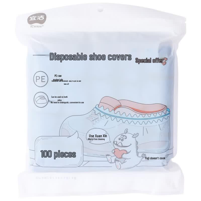 Yekee Thickened Disposable Rain & Stain Resistant Shoe Covers