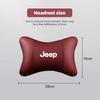 Pro auto Jeep Kožené sedadlo Opěrka hlavy Polštářek na krk Polstrování hlavy Pro Jeep Grand Cherokee Wrangler JK Gladiator Compass Renegade