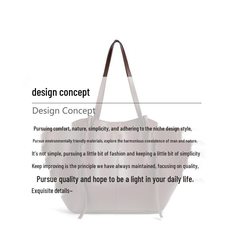 Women's High-End Large Capacity Commuting Tote Handbag