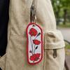 Lovely Embroidery Flower Key Holder Practical Decorative Item Wallet Keychain Pendant Charm For Travel And School