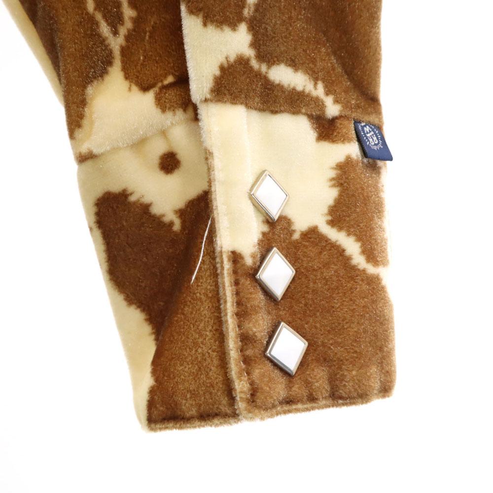 RockMount 70s Made In USA Vintage Cow Print Overall Handle Long Sleeve Western Shirt Men's Used