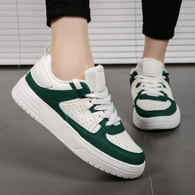 Versatile Sports and Leisure Thick Soled White Shoes for Women