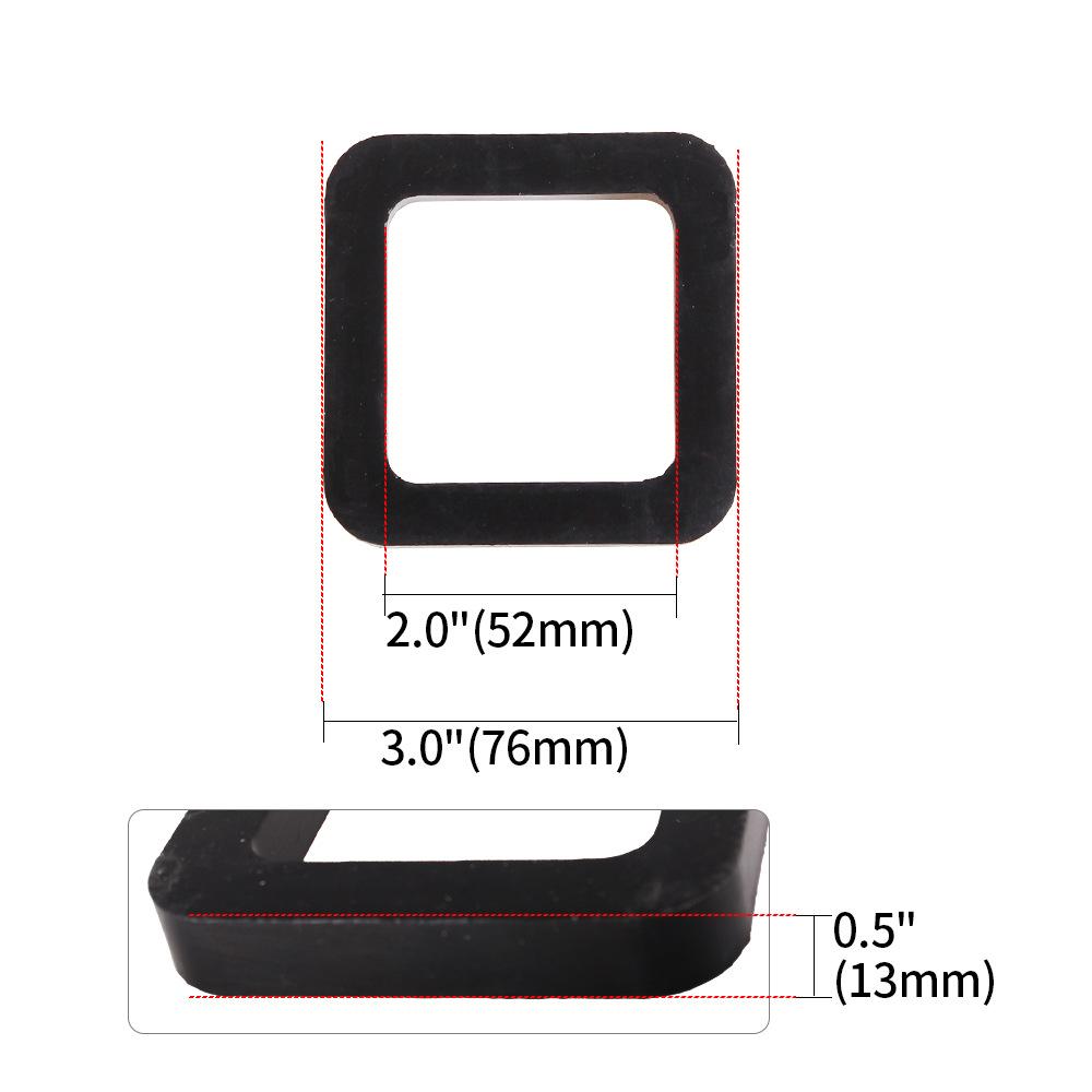 Trailer Hook Buffer Pad Noise Reduction Suspension Receiver Noise Elimination Silencer Pad 2inch Hook Buffer Rubber Pad