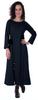 Moomaya Full Sleeves Maxi Dress Long Button Down Solid Casual Slit Dresses