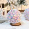 Packung mit 3 weichen Schaumstoffkugeln in Macaron-Farben, Schaumstoff-Weihnachtsbaumschmuck, tragbar und langlebig für Festival-Heimdekorationen