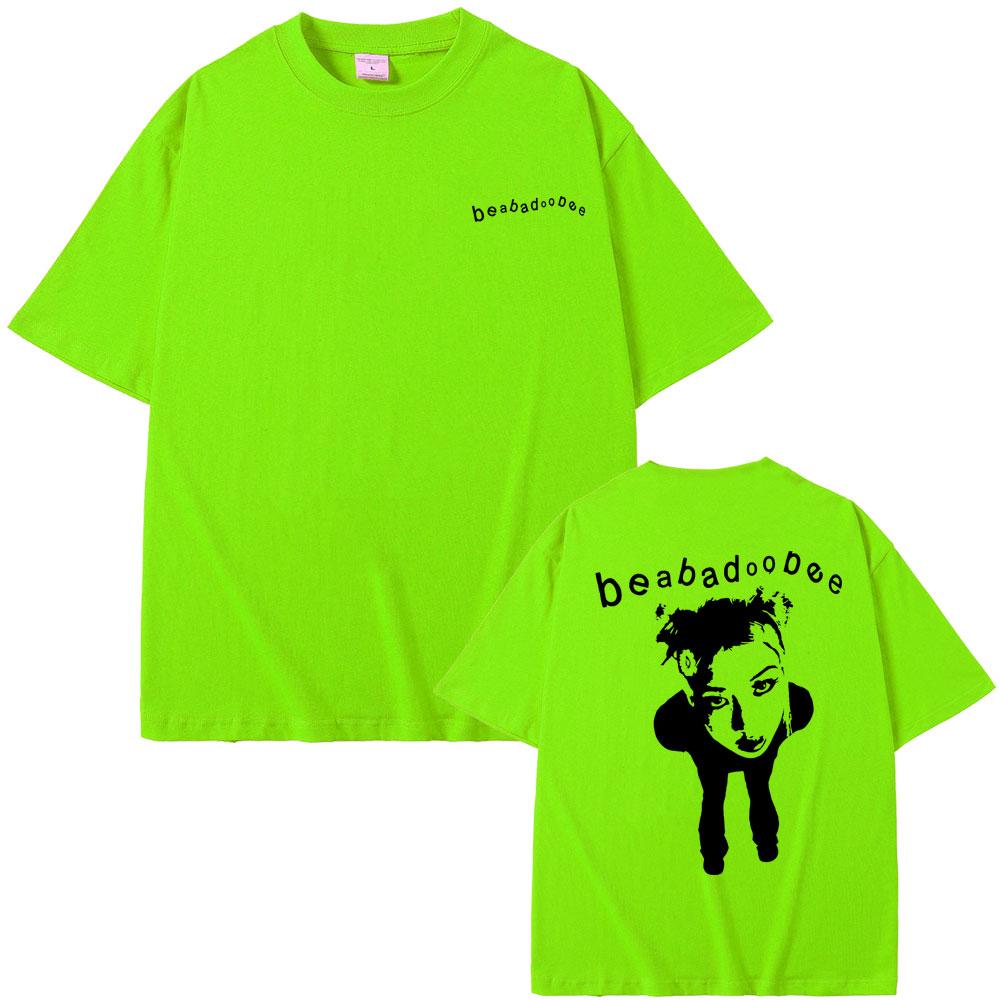 

Футболка с двусторонним принтом певицы Beabadoobee, мужская и женская, модная, повседневная, оверсайз, уличная одежда, мужская хлопковая футболка, подарок для фаната 4XL