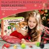 Hund Adventskalender 2025, Jul Hundleksaker Tugrep Pipiga Bollar Bitringar Halsband Bandana, 24 Set Jul Nedräkningskalender Gåva till Hund