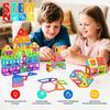 Magnetic Building Blocks 3D STEM Constructor Set For Kids Educational Toys Multiple Shaped Magnetic Building Blocks 35/65/95PCS