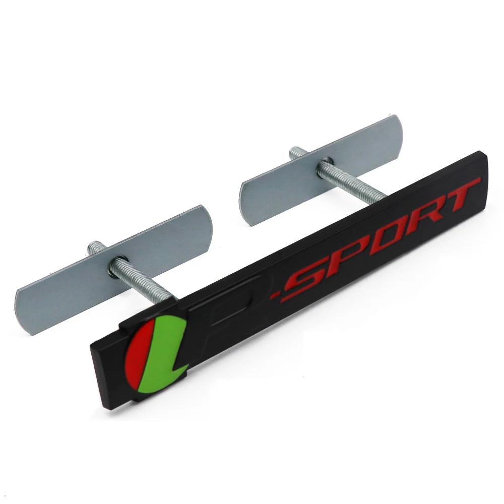 3D Car R-sport Logo Front Grille Emblem Side Fender Trunk Badge Sticker for E-Pace F-Type XE I-Pace XF F-Pace SType XJ XK