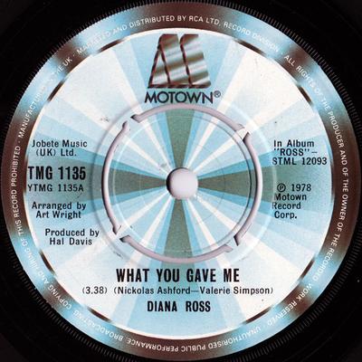 7inch Record DIANA ROSS - What You Gave Me TMG1135 Motown UK Soul/Funk Used