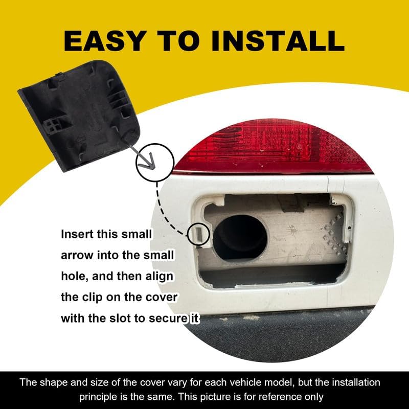 Car Front Bumper Tow Hook Cover Compatible With Infiniti Q50 2018 2019 2020 2021 2022 Trailer Cover Cap 622A16HH0A 622A1-6HH0A Small Lid Towing Eye