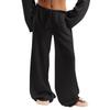 Women's Cotton And Linen Trousers Summer Loose Casual Wide Leg Pants High Waist Casual Color Trousers