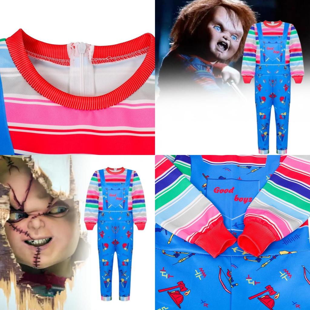 Childs Play Halloween Costume With Soft Milk Silk Fabric For Toddlers And Kids