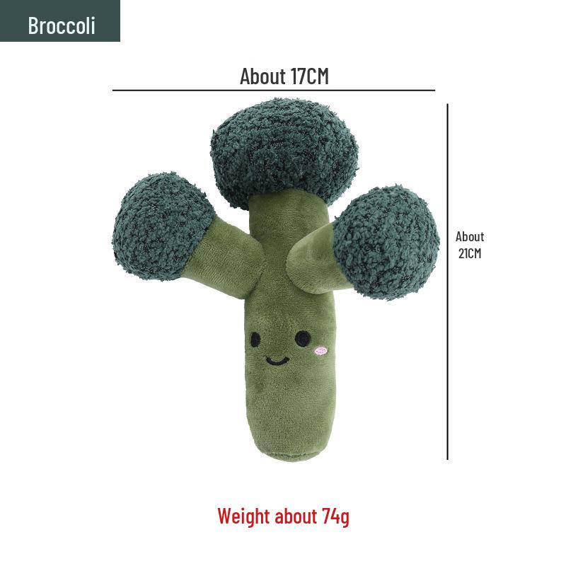 

Pet Plush Sounding Vegetable & Fruit Chew Toys for Dogs Other