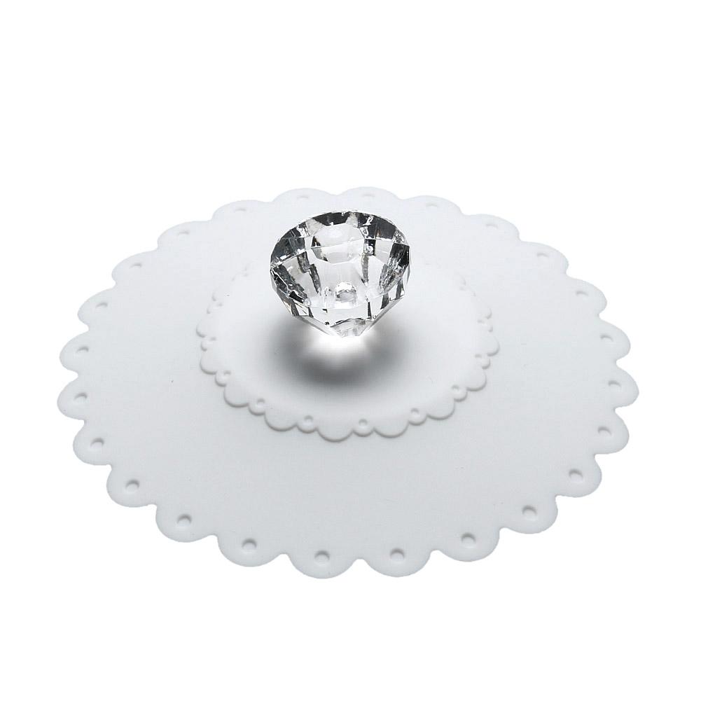 1PCS Lace Silicone Diamond Cup Lid Dustproof Leakproof Reusable Silicone Diamond Seal Cover Thermal Insulation Cup Cover
