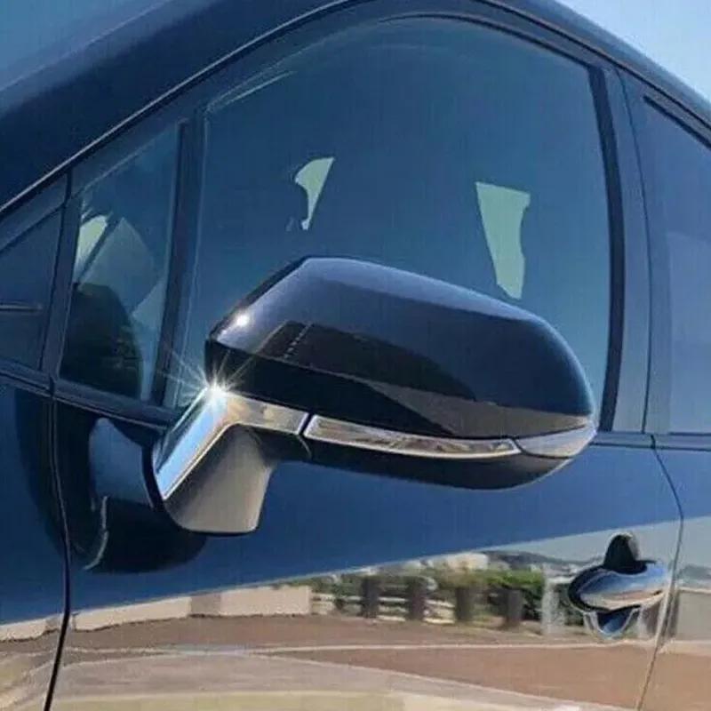 LHD For     Toyota Corolla Chrome Car Rearview Side Mirror Trims Cover Strips Molding Decor Exterior