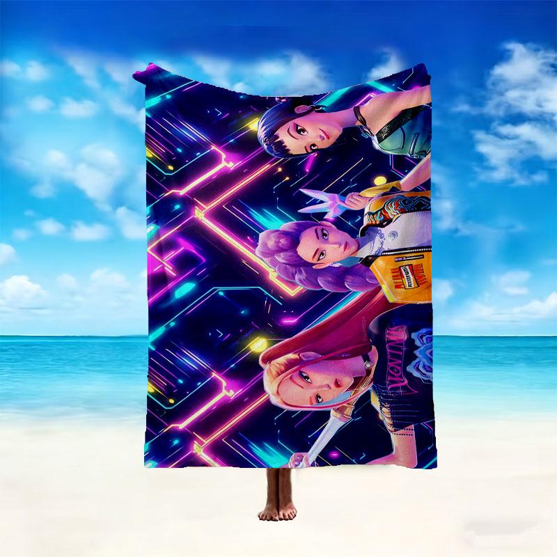 [Kpop Demon Hunters Blanket] Creative Blanket for Women Men Family Friend on Birthday Mothers Fathers Day Valentines Day