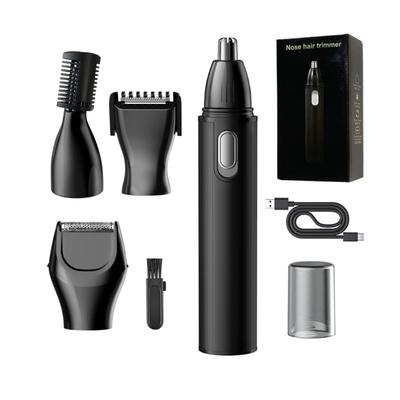 Rechargeable Nose Ear Hair Cutter For Men With Adjustable Comb And Multiple Features