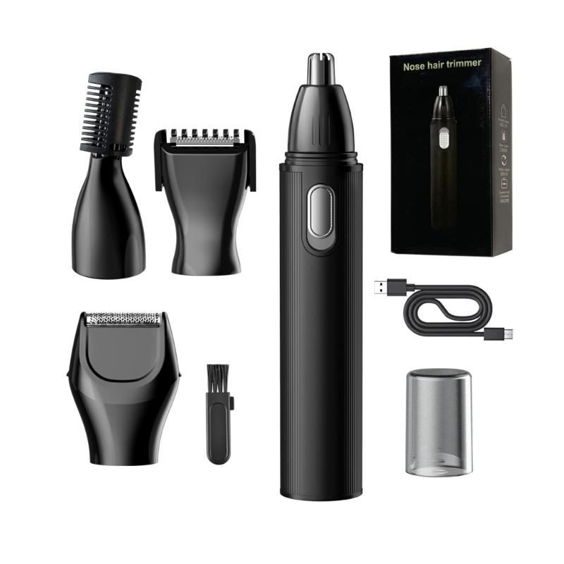 

Rechargeable Nose Ear Hair Cutter For Men With Adjustable Comb And Multiple Features 1 чёрный