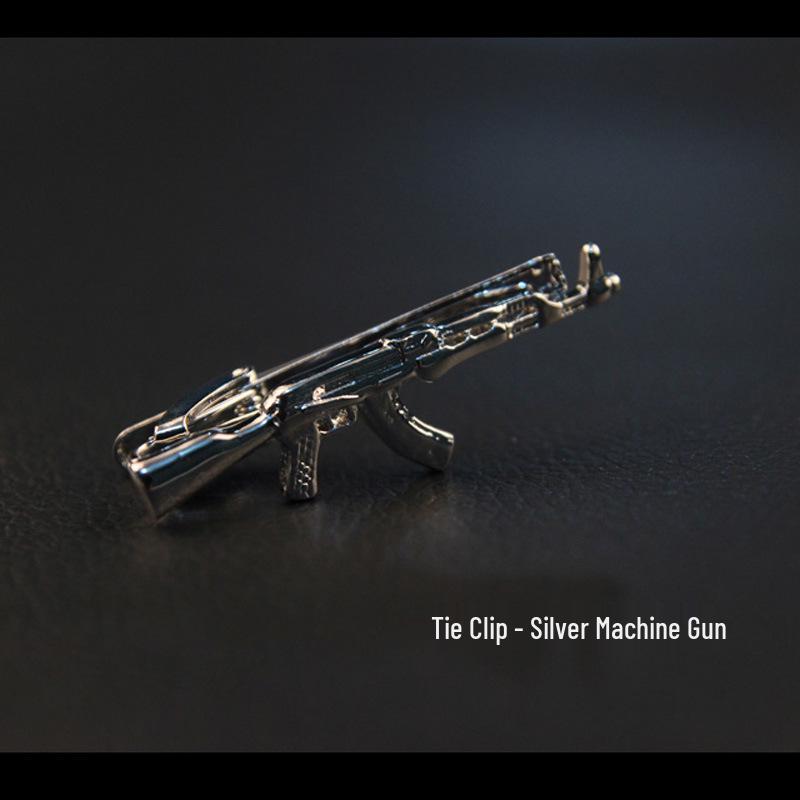 Men's Stylish Silver & Gold Tie Clip Set - Modern, Sleek Designs